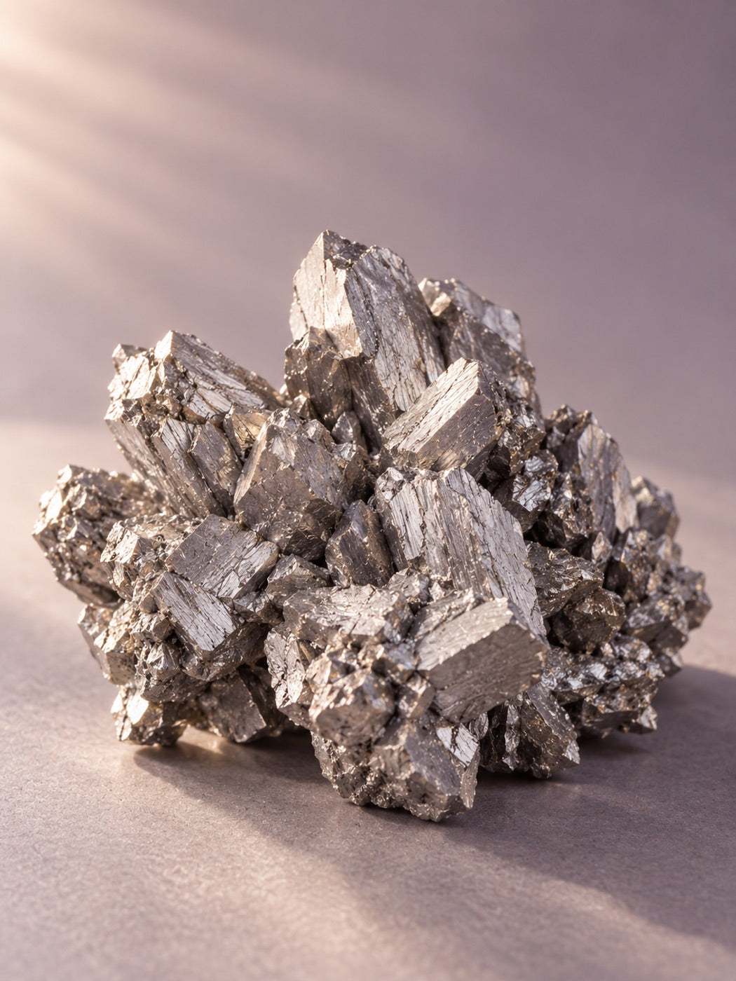 Raw magnesium crystal cluster
